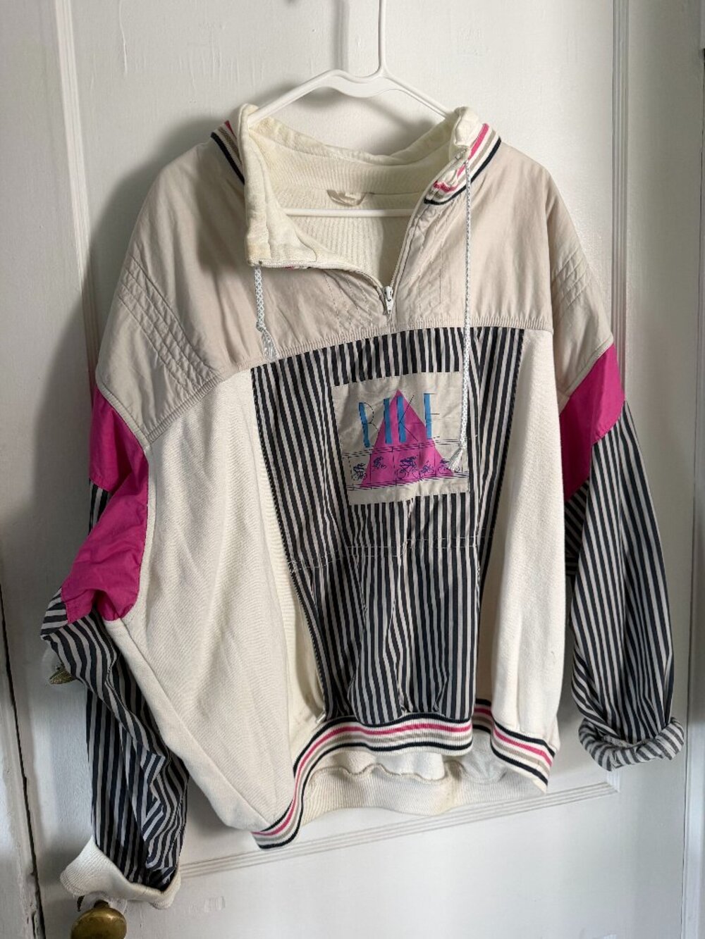 💗 Vintage 80s/90s Colourblock Pullover – L/XL 💗